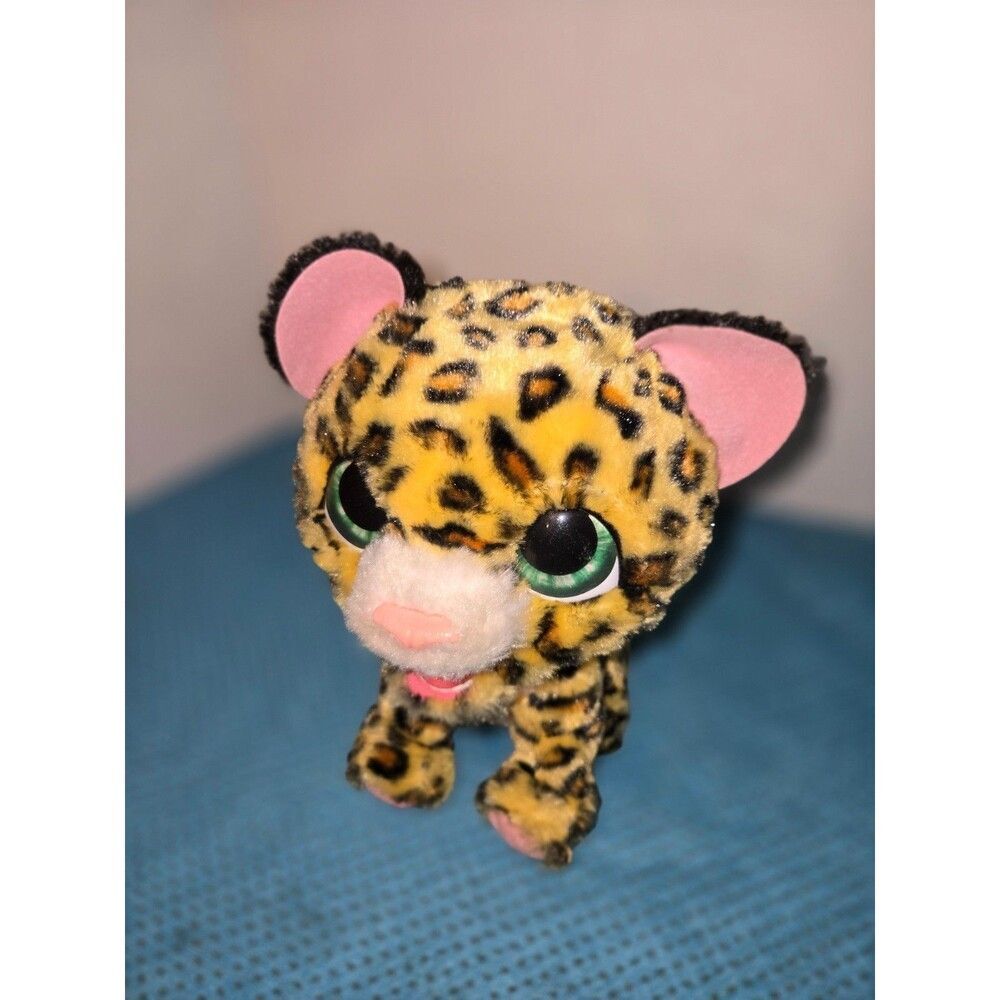 FurReal Lil Wilds Lolly the Leopard Pet Interactive Sound Plush Animal New Batts
